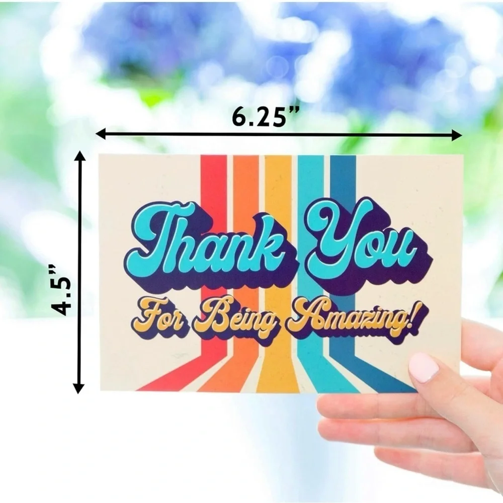 NWT T Marie 24 Retro Appreciation Cards + Envelopes